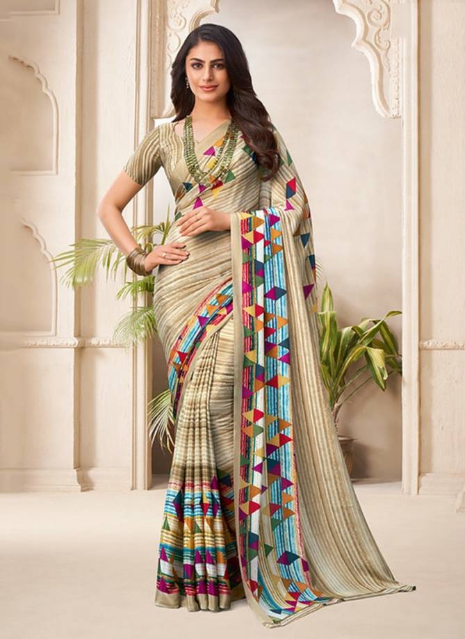 Ruchi Alvira Latest Fancy Designer Regular Casual Wear Printed Crepe Silk Saree Collection